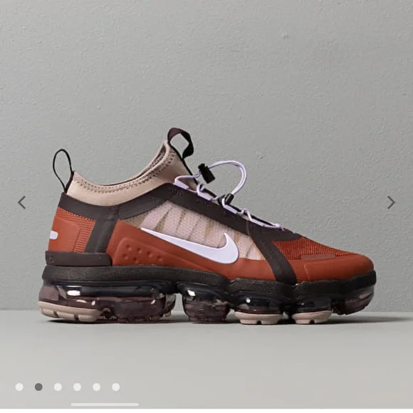 NEW WOMENS NIKE AIR VAPORMAX UTILITY Size 8 Cinnamon/Purple Agate-Burgundy Ash - Picture 7 of 17
